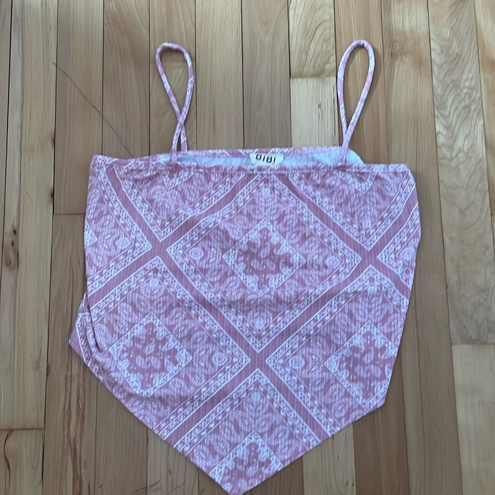Pink bandana crop top